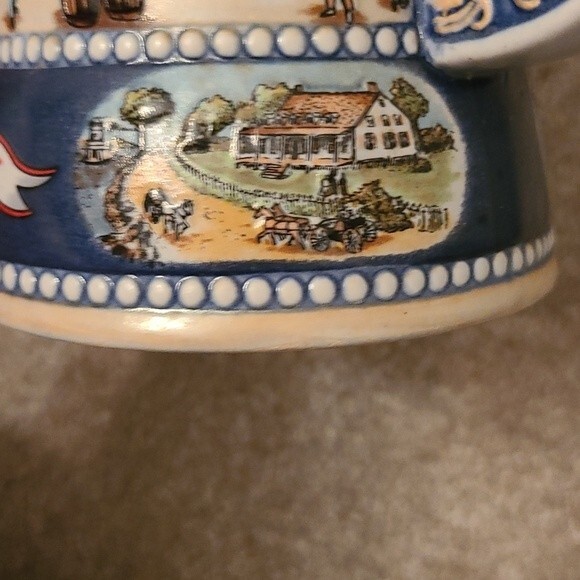 Vintage Miller High Life Beer Stein 7" Tall The First River Steamer 4th Series - Picture 4 of 10